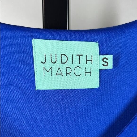 Judith March Royal Blue Dress with Floral Embroidery - Picture 6 of 6